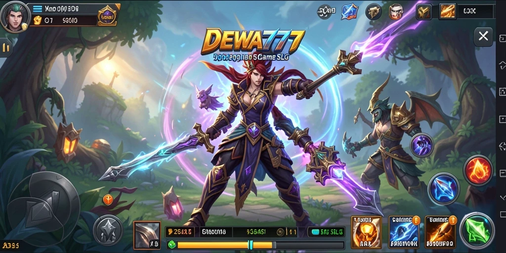 Tampilan antarmuka DEWA777 dengan elemen gameplay yang menarik.