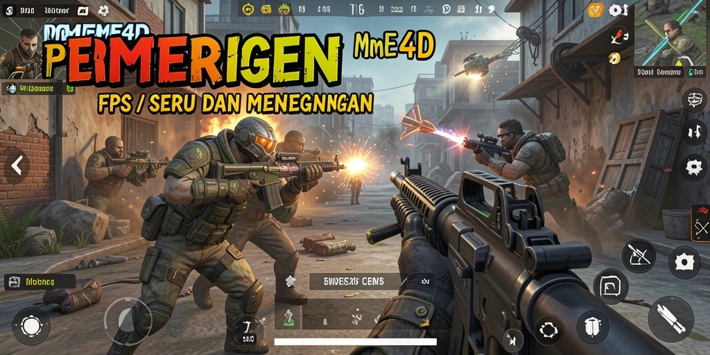 Tampilkan gameplay seru MEME4D dengan aksi FPS yang menegangkan.