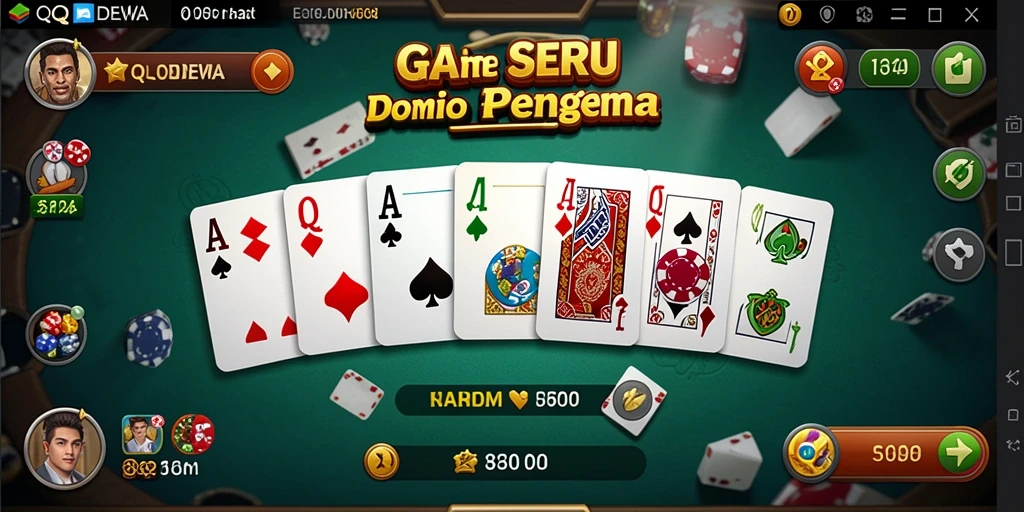 Screenshot gameplay QQDEWA menampilkan suasana pertandingan seru.