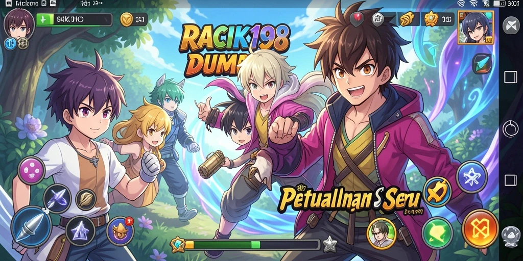 Gambaran seru dari gameplay <strong>RACIK198</strong> yang penuh aksi dan keindahan anime.
