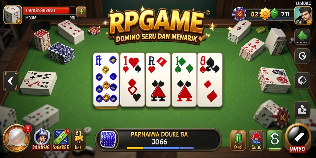 Tampilan permainan Domino yang seru dan interaktif di RPGAME.