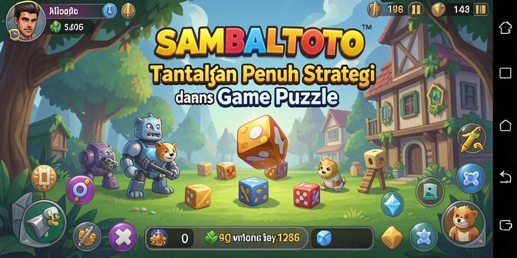 Tampilan menarik dari gameplay puzzle SAMBALTOTO