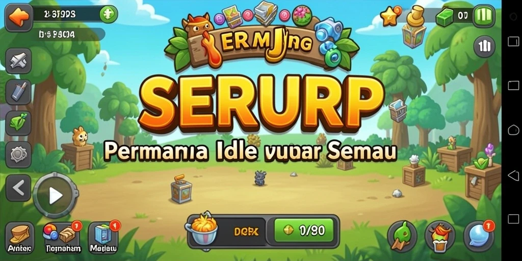 Tampilan menarik gameplay Idle di SERURP dengan karakter yang aktif.