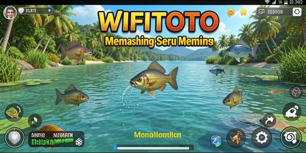 Tampilan gameplay WIFITOTO yang menakjubkan saat memancing.