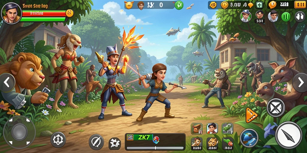 Gameplay seru ZK7 menampilkan simulasi kehidupan yang menarik.